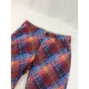 Men's Hreski Multicolor Paints Performance Golf Shorts Size 36